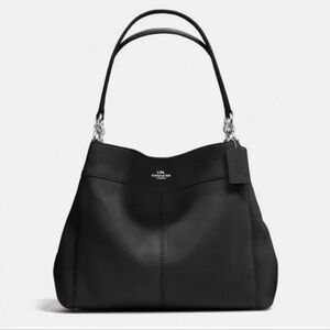 Coach Lexy bag Soft pebbled leather in black